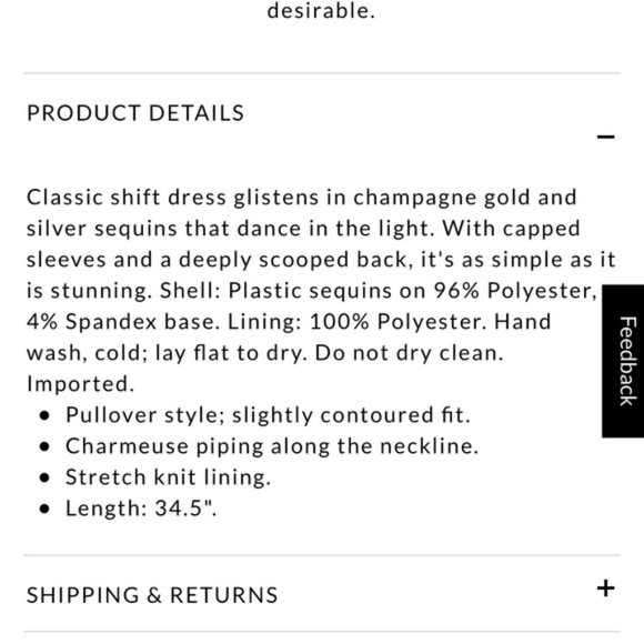 White House Black Market Sequin Dress Gold and Silver Chevron Zig Women’s Medium - Picture 13 of 13